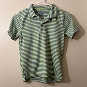 Crewcuts Kids Polo Shirt - Yellow and Blue Stripes